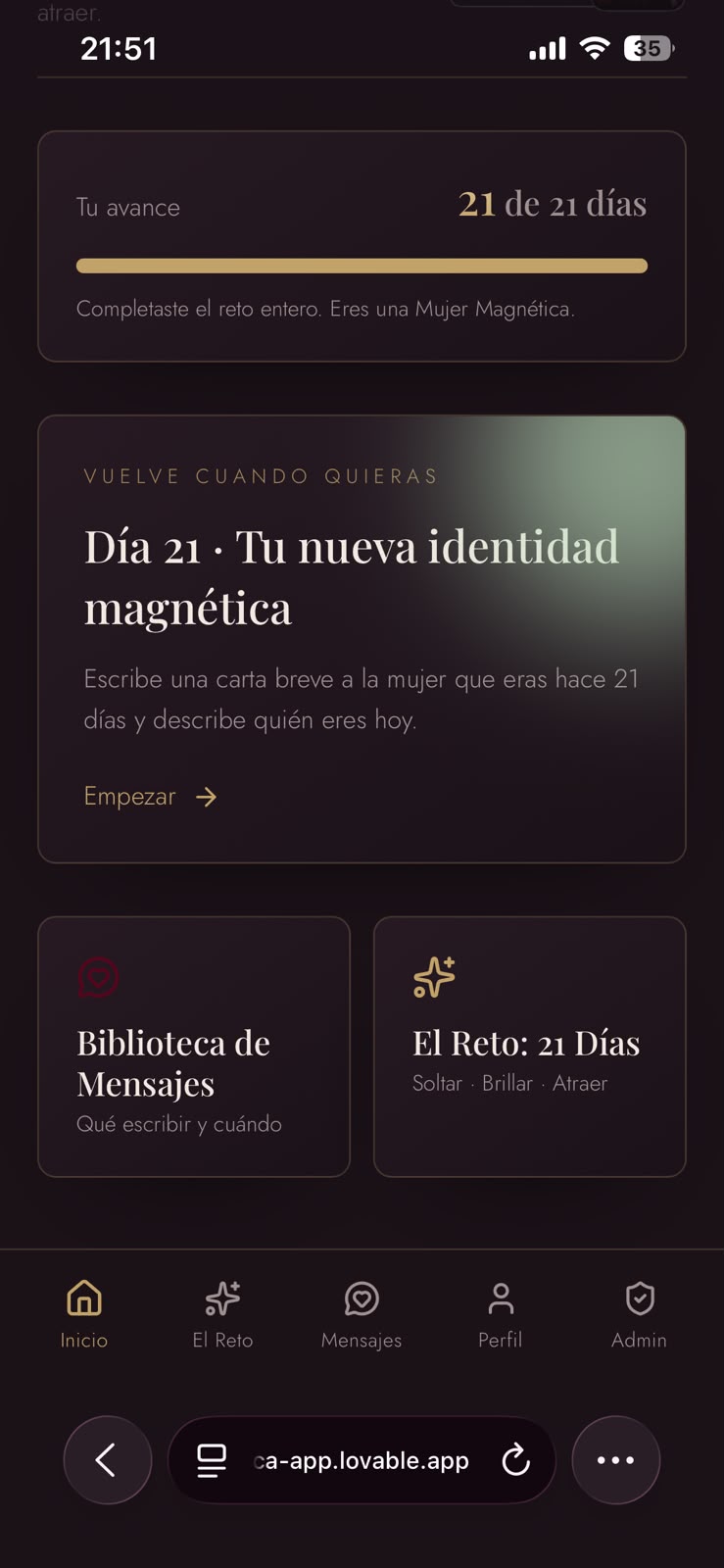 Tu progreso, día a día